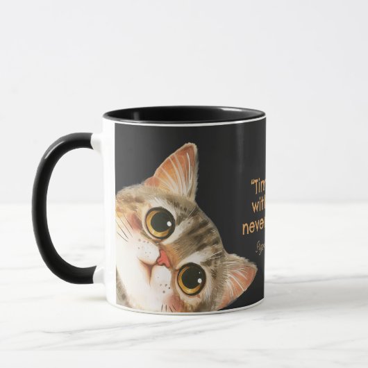 Mug Time Spent With Cats Is Never Wasted (Gauche)