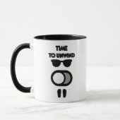 Mug Time to Unwind Funny Relax Mode Design (Gauche)