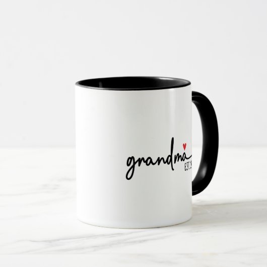 Mug Timeless Tradition: Custom Grandma Christmas Gift (Devant droit)