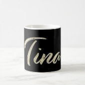 Mug Tina white gold Handwriting (Centre)