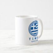Mug Tinos Et Drapeau De La Grèce (Devant droit)
