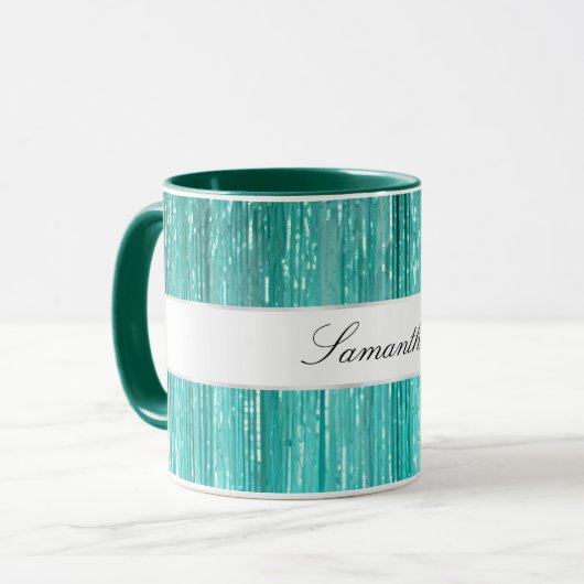 Mug Tinsel Tinsel De Crème Chic (Devant gauche)