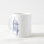 Mug Tinte bleue de la ruche vintage (Devant gauche)