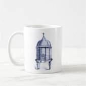 Mug Tinte bleue de la ruche vintage (Gauche)
