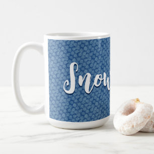 Mug Tiny Blue Snowflakes Graphics Art