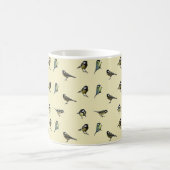 Mug Tiny Garden Birds Pattern on Beige (Centre)