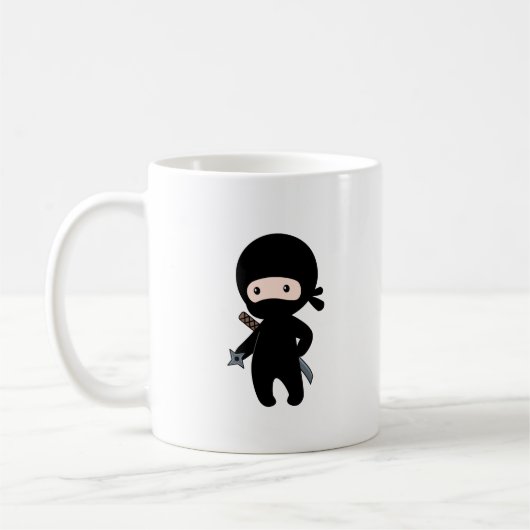 Mug Tiny Ninja tenant l'étoile à lancer (Gauche)