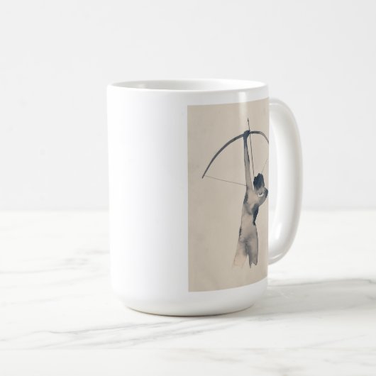 Mug Tir aquarelle (Devant droit)