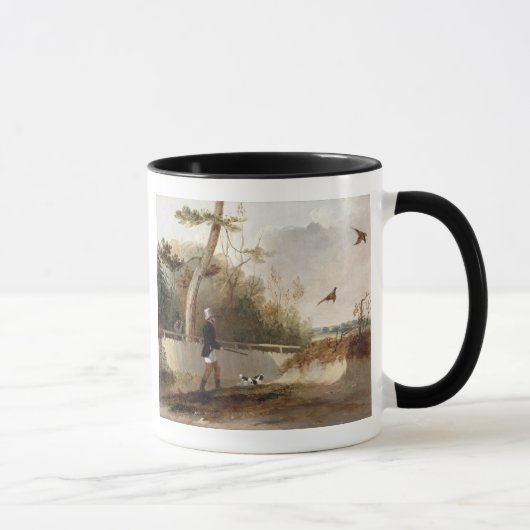 Mug Tir de faisan (huile sur la toile) (Droite)