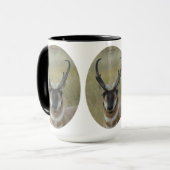 Mug Tir de tête de visage noir de mâle d'antilope (Devant gauche)