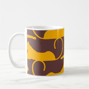 Mug Tirage Abstrait à la main Leopard Cheetah Panther