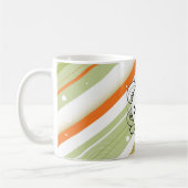 Mug Tirage Citrus Moderne Rétro avec Monogramme (Gauche)