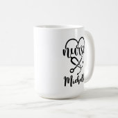 Mug Tirage minimaliste personnalisé de la stéthoscope  (Devant droit)