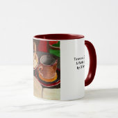 Mug Tiramisu, café et écriture aussi (Devant droit)