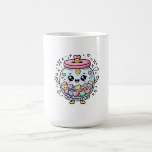 Mug Tirelire Kawaii Charité Pot Cœur Monnaie Autocolla