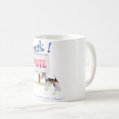 Mug Tireur de Fox Terrier Vote Vocal (Devant droit)