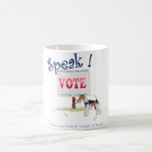 Mug Tireur de Fox Terrier Vote Vocal
