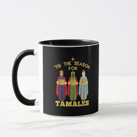 Mug Tis Season For Tamales Funny Mexican Christmas (Gauche)