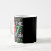 Mug Tis The Season Christmas 67 Ugly Sweater Six Seven (Devant gauche)