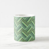 Mug Tissage de bandes vert olive (Centre)