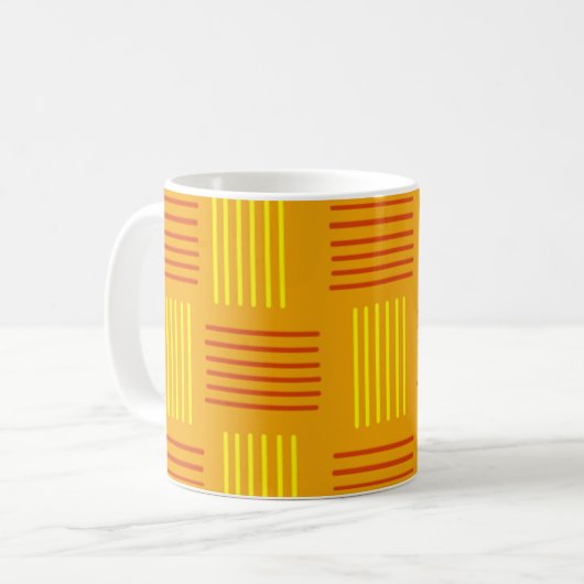 Mug Tissage moderne du milieu du siècle (Devant gauche)