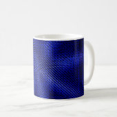 Mug Tissu bleu et noir (Devant droit)