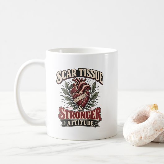 Mug Tissu Cicatriciel & Attitude Plus Forte (Avec donut)