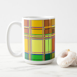 Mug Tissu coloré des Caraïbes Madras Tartan