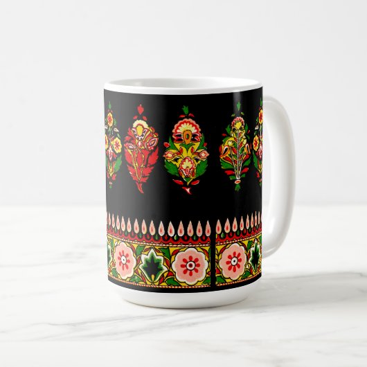 Mug Tissu de coton indien (Devant droit)