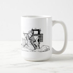 Mug Tissu de coupe de femme - amour d'I pour coudre la