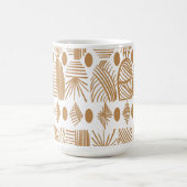 Mug Tissu de la tribu des Caraïbes : blanc, or (Centre)