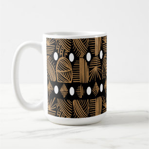Mug Tissu de moisissure tribale des Caraïbes : noir, b