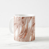 Mug Tissu de soie dorée : texture métallique 3D. (Devant gauche)