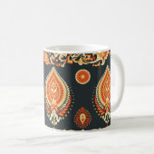 Mug Tissu ethnique oriental Paisley (Devant droit)