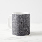 Mug tissu gris noir (Devant gauche)