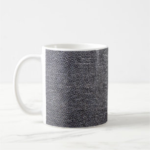 Mug tissu gris noir