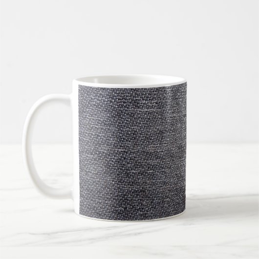 Mug tissu gris noir (Gauche)