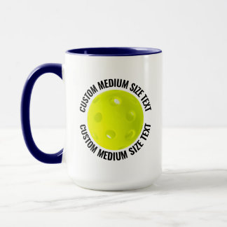 Mug Tissu moyen BLEU NAVY Combo 15oz Pickleball person
