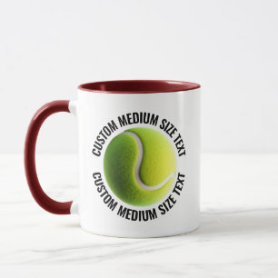 Mug Tissu moyen MAROON Combo 11oz Tennis personnalisé