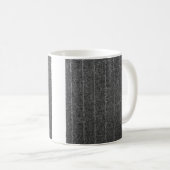Mug Tissu noir gris rayé gris gris rayé (Devant droit)