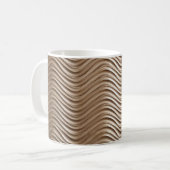 Mug Tissu rayé blanc et gris (Devant gauche)
