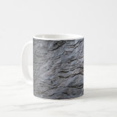 Mug Tissu rayé noir et gris (Devant gauche)