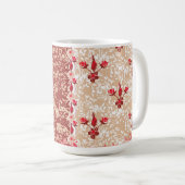 Mug Tissu traditionnel vibrant avec flo complexe (Devant droit)