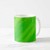 Mug Tissus de feuilles vertes (Devant droit)