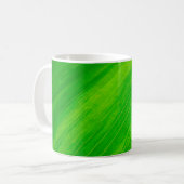 Mug Tissus de feuilles vertes (Devant gauche)