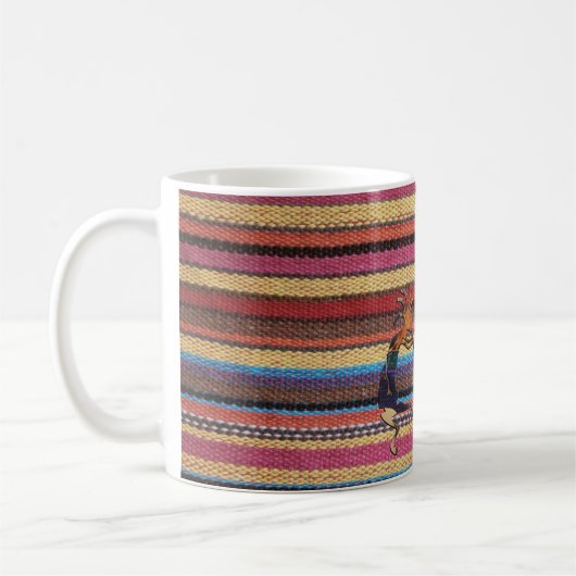 Mug Tissus Motif couleur I + KOKOPELLI (Gauche)
