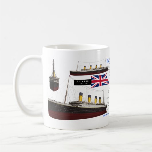 Mug Titanic, le navire le plus célèbre du monde (Gauche)
