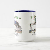 Mug Titanic Neon (blanc) : Cuisine :Musique (Centre)