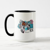 Mug Titans Ados, allez ! | Graphique Arsenal de Cyborg (Gauche)