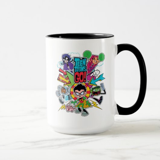 Mug Titans Ados, allez ! | Graphique Flèche d'équipe (Droite)